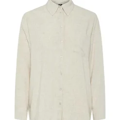 Pieces PCPia LS Loose Shirt Noos Birch Melange