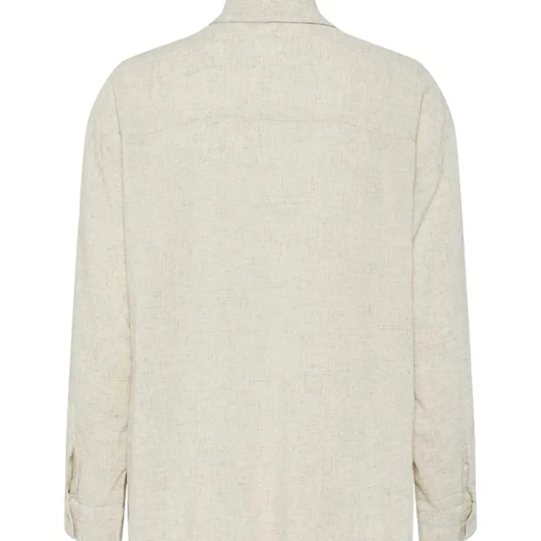 Pieces PCPia LS Loose Shirt Noos Birch Melange