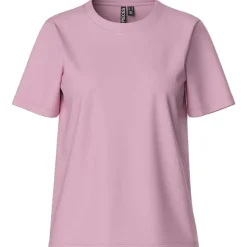 Pieces PCRia SS Solid Tee Noos Roseate Spoonbill
