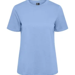 Pieces PCRia SS Solid Tee Noos BC Lyseblå