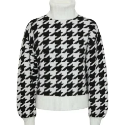 Pieces PCRooa LS Roll Neck Knit Cloud Dancer