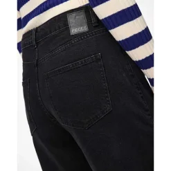 Pieces PCSelma HW Wide Jeans Noos Black Denim