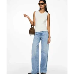 Pieces PCSelma LW Wide Jeans Noos Light Blue Denim