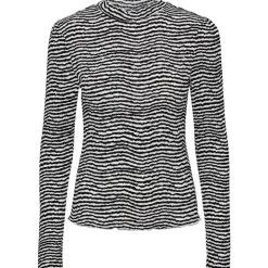 Pieces PCSesh LS T-Neck Top BC Sort