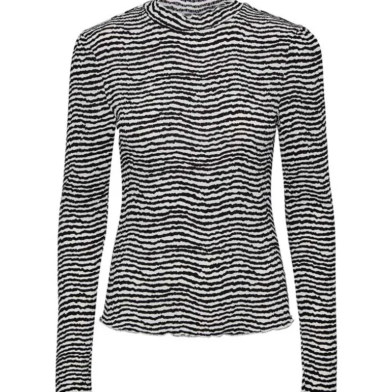 Pieces PCSesh LS T-Neck Top BC Sort