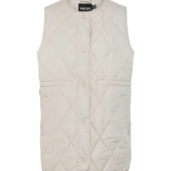 Pieces PCStella Quilted Vest Noos Silver Gray