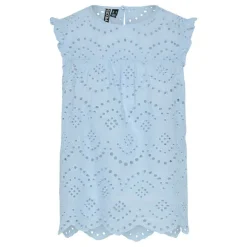 Pieces PCVilde SL Top Wvn Noos Cashmere Blue