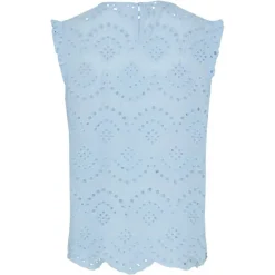 Pieces PCVilde SL Top Wvn Noos Cashmere Blue