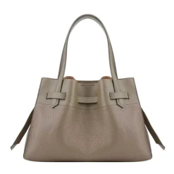 Pourchet Paris 20032 Blossom Medium Bag Taupe