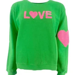 Rosas IS-Love Sweatshirt Grass / Pink